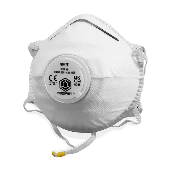 Beeswift Contour P1 Valved Mask (Box of 10) — White